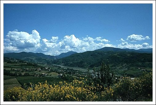 Panorama di Varzi (vista da Sagliano)