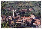 Panorama di Varzi (da Rosara) - particolare del centro storico