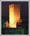 Malaspina tower by the night